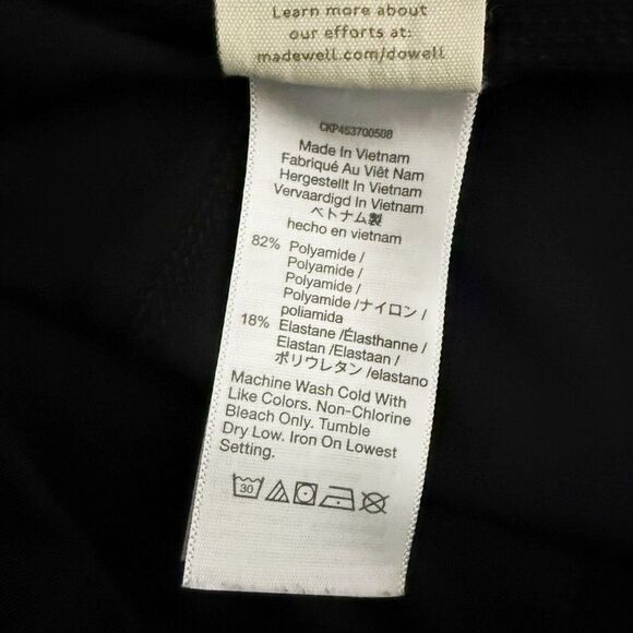 MWL x MADEWELL | Form High-Rise Leggings Pocket Free Sleek solid Black | Size XL - Picture 7 of 7